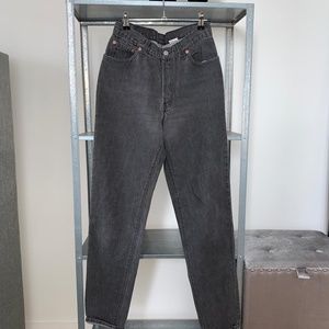 Vintage Grey High Waist Tapered Levi's denim pants